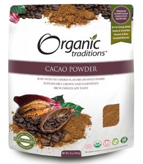 Organic Traditions Cacao Powder 454 g
