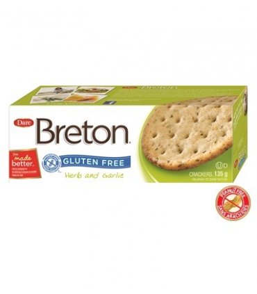 Breton Gluten Free Crackers Herb and Garlic
